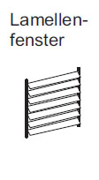 Lamellen Fenster